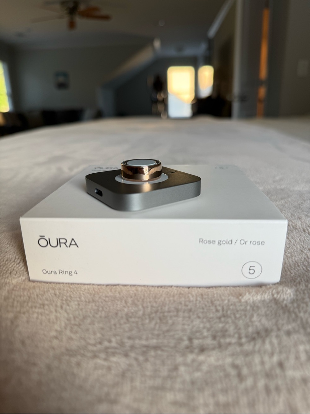 Oura Ring (Rose Gold, size 5) Smart Ring - Picture 3 of 4